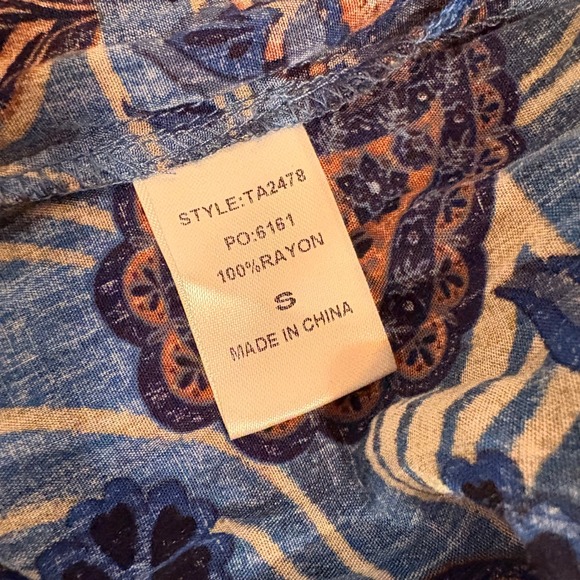 GiGio USA Women's Patchwork Floral Maxi Dress Bohemian Style Size S - Picture 9 of 10